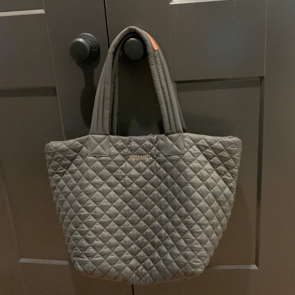 MZ WALLACE medium grey tote